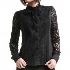 Shirt with Lace Sleeves